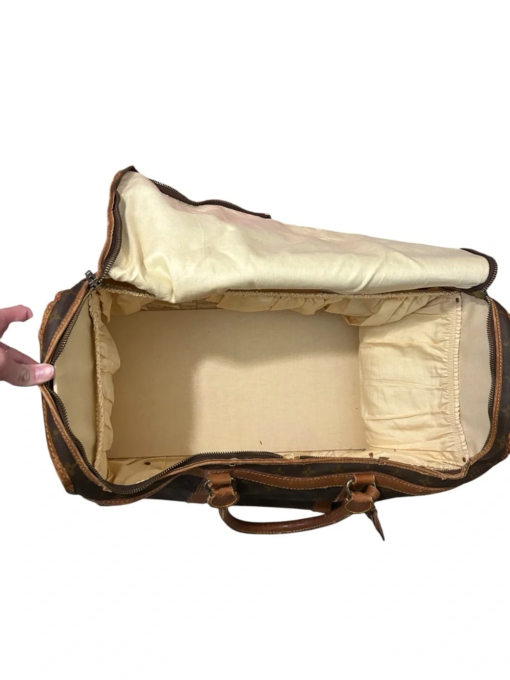 Louis Vuitton Sac Chasseur 55 LV Monogram Canvas Vintage Travel Bag Luggage Tote - Picture 11 of 13